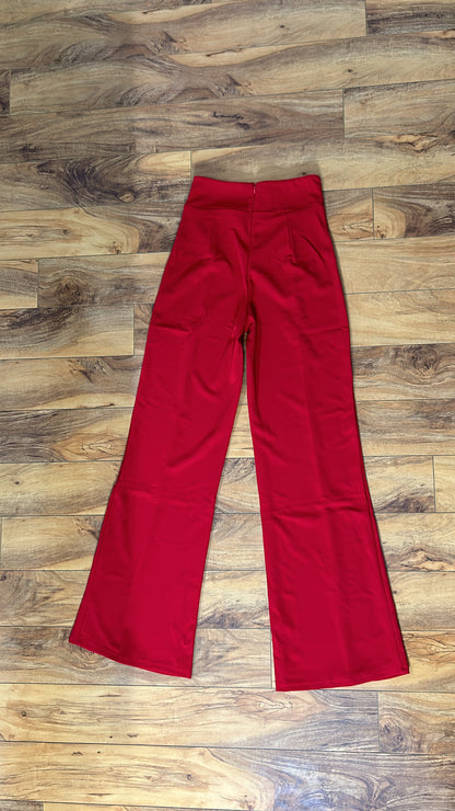 STRAIGHT RED PANTS